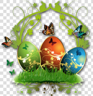 Easter Eggs Decoration Decorating Egg Nice Clipart   Transparent Decorated Easter Eggs  HD Png Download