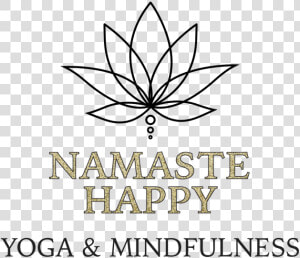 Namaste Happy   Line Art  HD Png Download