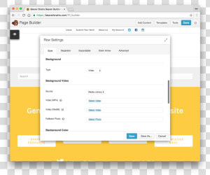Create Video Backgrounds In Beaver Builder By Using   Beaver Builder Css Selectors  HD Png Download