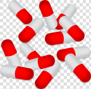 Red White Pills Png Clip Art  Transparent Png