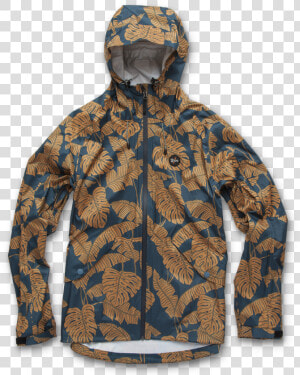Aguacero Rainshell Monstera Print   Hoodie  HD Png Download