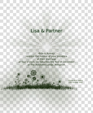 Wedding Invite Clip Arts   Plant  HD Png Download