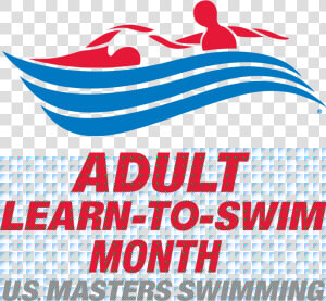 Adult Learn To Swim Month Logo Color  HD Png Download