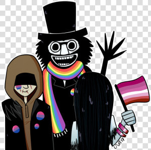 Cartoon Fictional Character   Babadook And Bye Bye Man  HD Png Download
