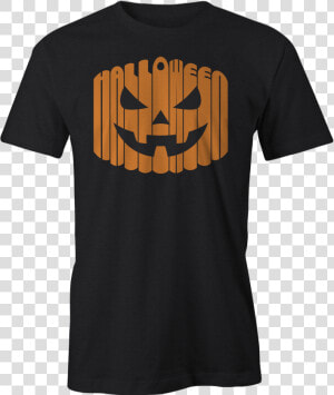 Halloween Pumpkin Face   Haunter T Shirt  HD Png Download