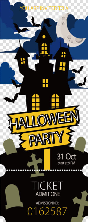 Transparent Concert Tickets Clipart   Halloween Ticket No  HD Png Download