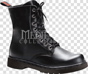 Goth Black Combat Boots   Png Download   Doc Martens With Zipper On Side  Transparent Png