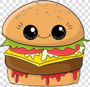  cute  hamburger  burger  schattig  love   Ham Burger Cute  HD Png Download