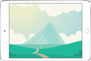 Ipad In Landscape Position Over A Transparent Background   Sail  HD Png Download