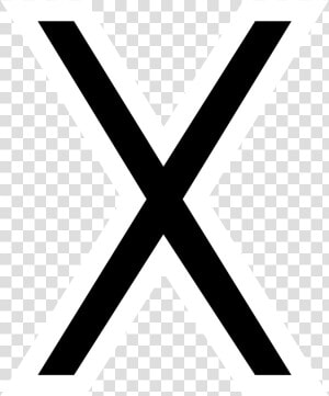 Gebo Rune   Png Download   Black Wrong Cross Png  Transparent Png