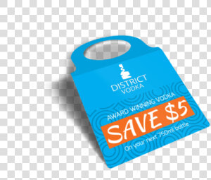 District Vodka Bottle Tag Template Preview   Graphic Design  HD Png Download