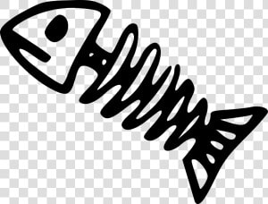 Black And White Fish Clipart   Draw A Dead Fish  HD Png Download