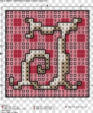 Uppercase Alphabet On Checkered Background Cross Stitch   Patch Panel Diagram  HD Png Download