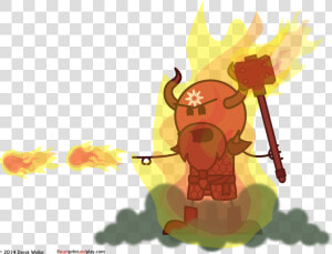 Devil Fire Dwarf  Azan Zog T   Cartoon  HD Png Download