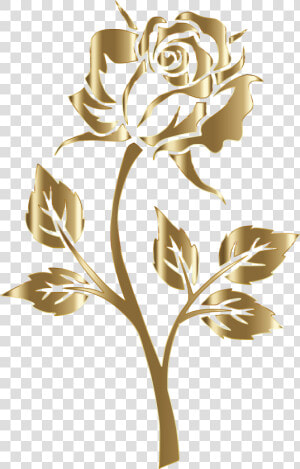 Copper Rose Silhouette No Background Clip Arts   Red Rose Beauty And The Beast  HD Png Download