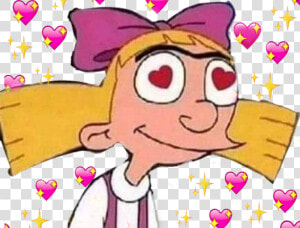  helgapataki  helga  heyarnold  arnold  cartoon  nickelodeon   Cartoon  HD Png Download