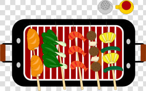 Bbq Grill Skewers Gourmet Vector Wild Donkey Png And   Bbq Illustration Png Transparent  Png Download
