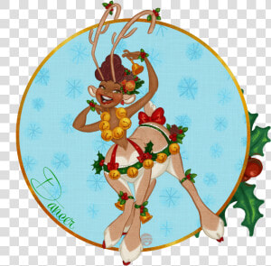 Santa  39 s Reindeer Vixen  HD Png Download