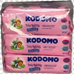 Kodomo Baby Wipes Moisturizing 3x64s Title Kodomo   Strawberry  HD Png Download