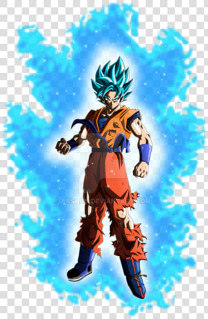 Transparent Goku Clipart   Goku Ssj Blue Dragon Ball Heroes  HD Png Download
