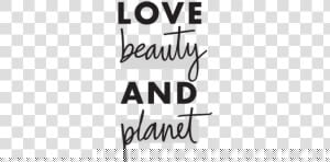 Beauty Vector Png  love Beauty And Planet Logo Png    Calligraphy  Transparent Png