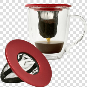 Coffee Brew Buddy Brewing Coffee Into A Mug   Single Cup Coffee Filter  HD Png Download