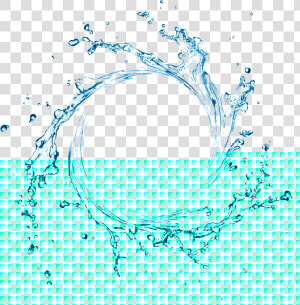 Circle Splash Png   Blue Swirling Water Splash  Transparent Png
