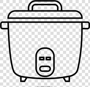 Crock Pot Coloring Page Clipart   Png Download   Rice Cooker For Coloring  Transparent Png