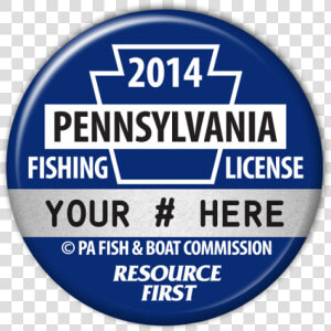 2014 Blue Fishing License Button   Pa Fish Pin Sos  HD Png Download