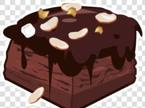 Brownie Chocolate Dessert Free   Chocolate Brownie Clipart Brownie  HD Png Download