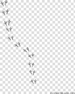 Turkey Footprint Clipart Svg Library Stock Chicken   Animal Footprints  HD Png Download