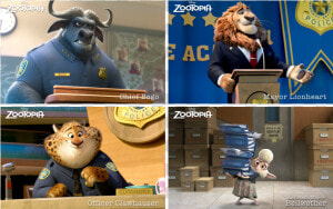 Meet The Cast Of Zootopia   Zootopia Cast Animals  HD Png Download