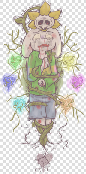 Anime  Mister saturn  Undertale  Asriel Dreemurr  Flowey   Flowey X Frisk Fanfiction  HD Png Download