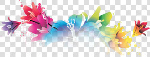 Pencil And In Color   Flowers Image Hd 1080p Png  Transparent Png