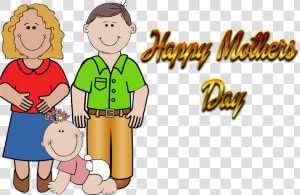 Happy Mothers Day Png Background   Mom And Dad Free Clipart  Transparent Png