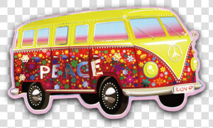 Minivan Clipart Vintage Van Vw   Hippie Bus Png  Transparent Png