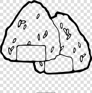 Onigiri Coloring Page  HD Png Download