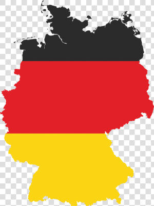Map German Of Flag States Berlin Germany Clipart   Germany With German Flag  HD Png Download