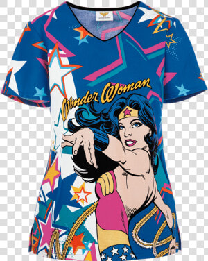 Wonder Woman Scrub Top   Active Shirt  HD Png Download