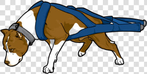 Pitbull Weight Pulling Vector Clipart   Png Download   Pitbull Art Vector  Transparent Png