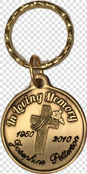 In Loving Memory Engraved Cross Rose Bronze Memorial   Cross  HD Png Download