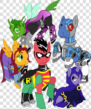 Teen Titans As My Little Ponies  HD Png Download