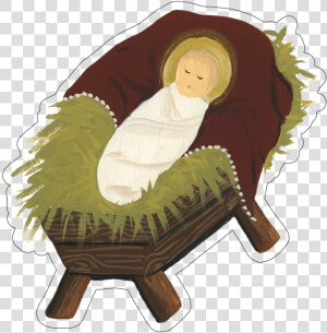 Jesus In A Manger Print  amp  Cut File   Illustration  HD Png Download