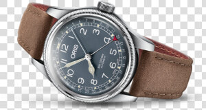 Oris Big Crown Pointer Blue Dial Leather   Oris Big Crown Pointer Date 01 754 7741 4065 07 8 20  HD Png Download