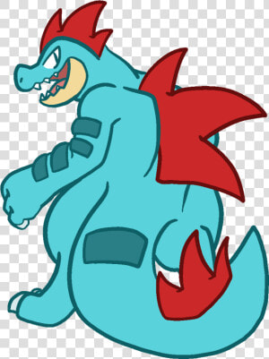 Feraligatr   Cartoon  HD Png Download