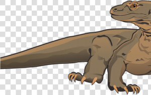 Bearded Dragon Clipart Silhouette   Komodo Dragon Clipart  HD Png Download