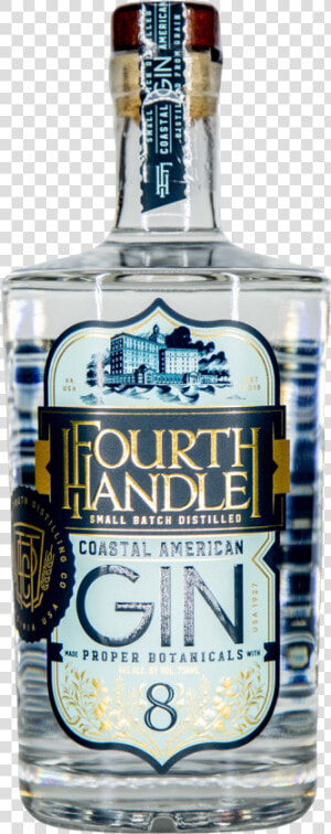Bottle Of Fourth Handle Coastal American Gin  HD Png Download