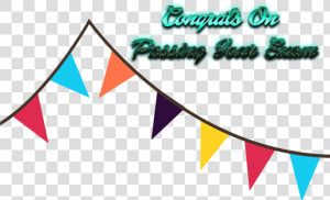 Congrats On Passing Your Exam Png Photo   Transparent Background Pennant Banner Clipart  Png Download