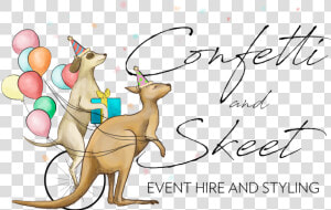 Confetti  amp  Skeet Logo   Cartoon  HD Png Download