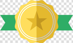 Clipart Gold Star Award Image Free Library Gold Medal   Game Medal Vector  HD Png Download